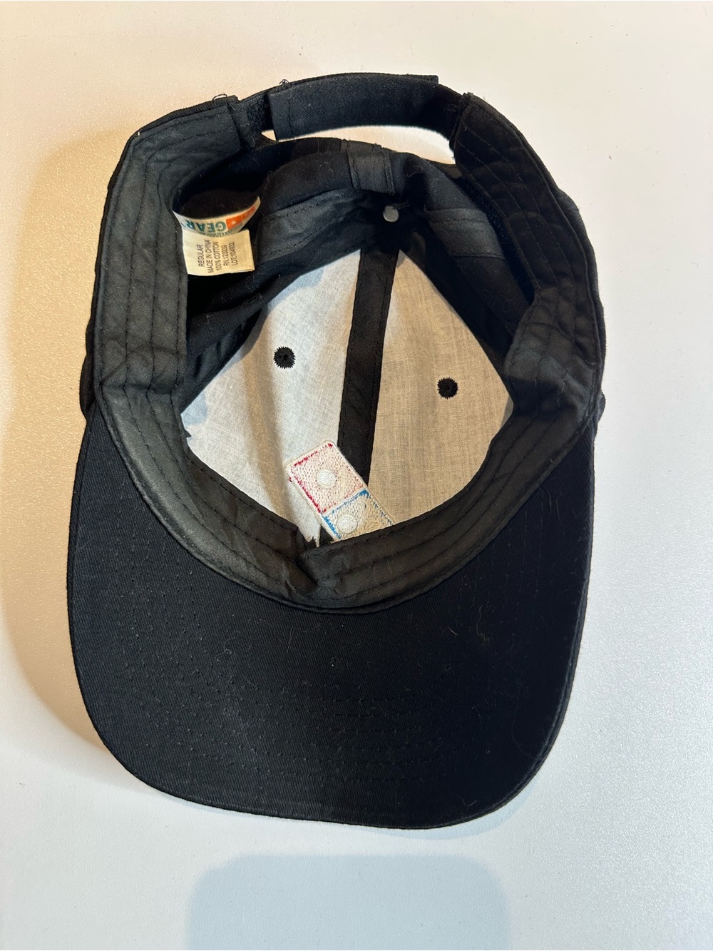 Kids Black Logo Baseball Cap with Blue Trim - Picture 6 of 8